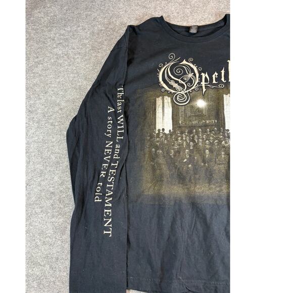 Opeth The Last Will and Testament Long Sleeve T Shirt Mens XL Black Metal Band - Picture 2 of 9